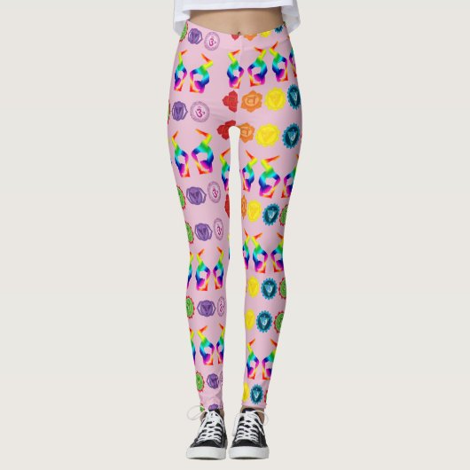 Leggings Solde de Yoga Chakras (Devant)