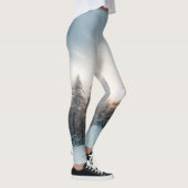 Leggings Soleil derrière des épicéas (Droite)