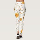 Leggings Soleil doré et rayons - avec étoile Abstraite (Dos)