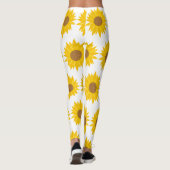 Leggings Soleil Jaune Fleur de tournesol (Dos)
