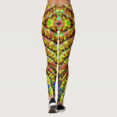 Leggings Soleil Tribal Psychédélique V1 (Dos)