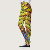 Leggings Soleil Tribal Psychédélique V1 (Gauche)