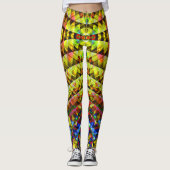 Leggings Soleil Tribal Psychédélique V1 (Devant)
