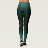 Leggings Solid Gradient Pattern | Dark Emerald Ombre (Dos)