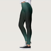 Leggings Solid Gradient Pattern | Dark Emerald Ombre (Gauche)