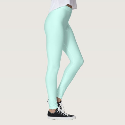 Leggings Solide camée vert menthe doux turquoise (Droite)