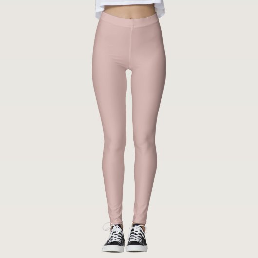 Leggings Solide "Dusty Blush" (Devant)