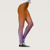 Leggings solides orange et violet (Droite)