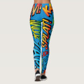 Leggings Sons de Pop Art de Bande Dessinée (Dos)