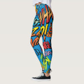 Leggings Sons de Pop Art de Bande Dessinée (Gauche)
