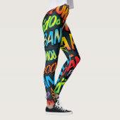 Leggings Sons de Pop Art de Bande Dessinée (Droite)