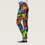 Leggings Sons de Pop Art de Bande Dessinée (Gauche)