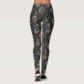 Leggings Sorcelerie céleste - Lune dorée, flacons de potion (Dos)