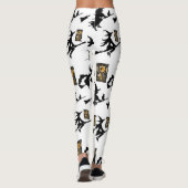 Leggings sorcière assistant chatte lune bloomstick (Dos)