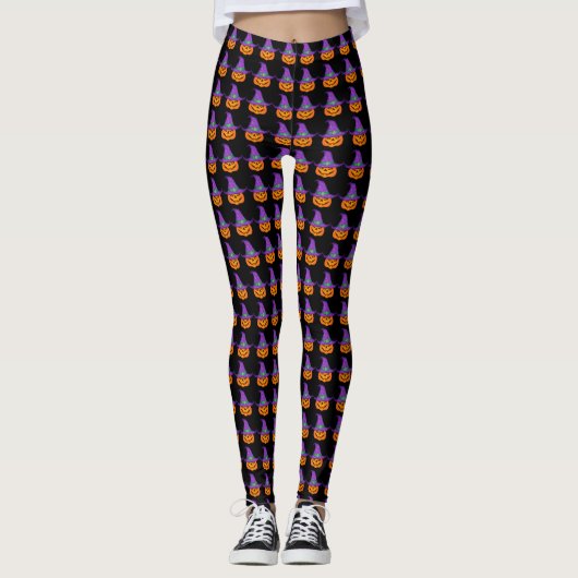 Leggings Sorcière citrouille (Devant)