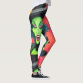 Leggings Sorcière d'Halloween lunaire (Droite)