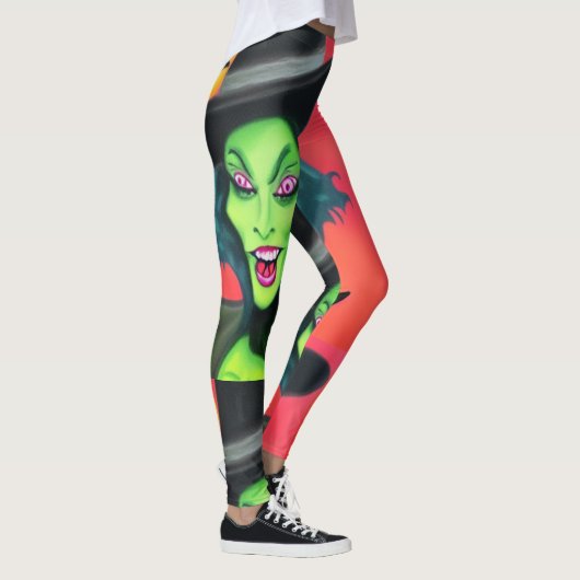 Leggings Sorcière d'Halloween lunaire (Droite)