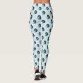 Leggings Sorcière du Dragon Bleu Flocons de Neige (Dos)