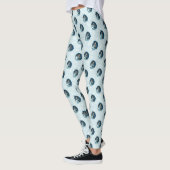 Leggings Sorcière du Dragon Bleu Flocons de Neige (Gauche)