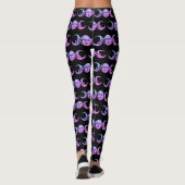 Leggings Sorcière Lune de déesse Wiccan exécutant Halloween (Dos)