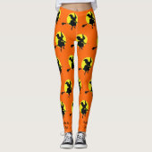 Leggings Sorcières D'Halloween À La Fête Du Ciel (Devant)