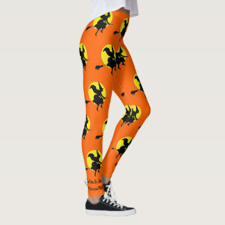 Leggings Sorcières D'Halloween À La Fête Du Ciel