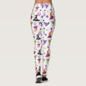Leggings Sorcières d'Halloween couleur Whimsical Casquettes (Dos)