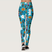 Leggings Sorcières, Fantômes, momies Motif d'Halloween (Dos)