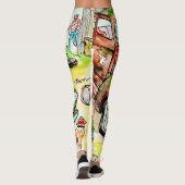 Leggings Sorts vides et vieilles voitures rouillées - la (Dos)