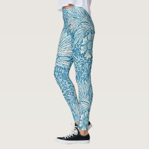 Leggings Souci de William Morris, fleurs de jardin vintage