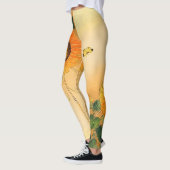 Leggings SOUFFLE, BOUTEILLE, FEUILLE VERT Floral japonais (Gauche)