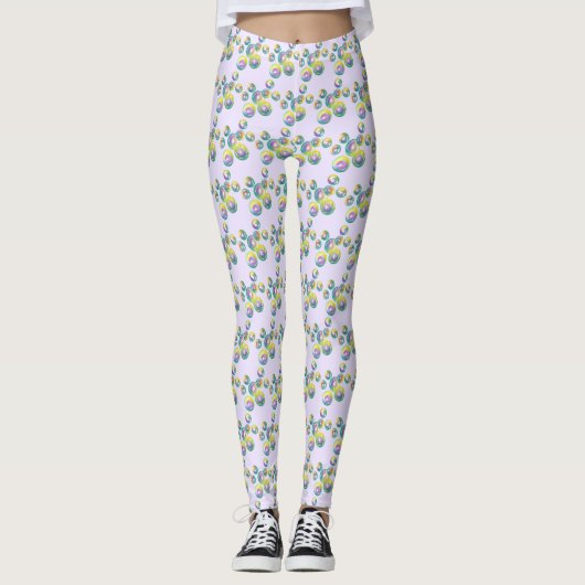 Leggings Souffler Iridescente Rainbow Soap Bubles Purple (Devant)