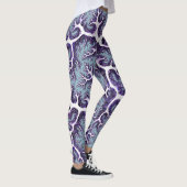 Leggings SOUPLESSE ~ Bleu bleu violet blanc 3D ~ (Droite)