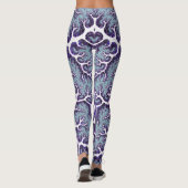 Leggings SOUPLESSE ~ Bleu bleu violet blanc 3D ~ (Dos)