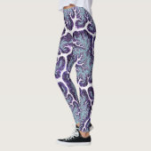 Leggings SOUPLESSE ~ Bleu bleu violet blanc 3D ~ (Gauche)
