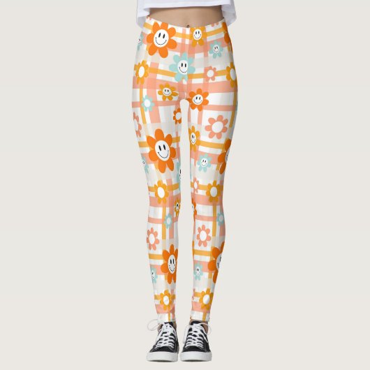 Leggings Sourire aux fleurs (Devant)