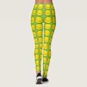 Leggings sourire jaune heureux (Dos)
