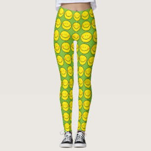Leggings sourire jaune heureux