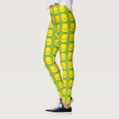 Leggings sourire jaune heureux (Gauche)