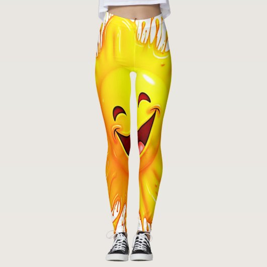 Leggings Sourires de soleil : Explosion de joie (Devant)