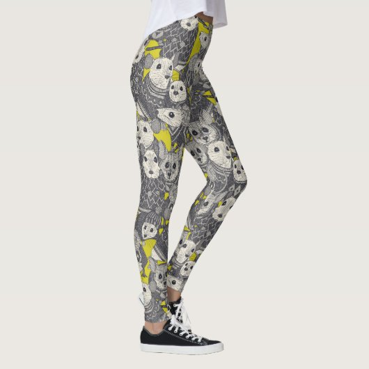 Leggings souris chartreuse (Droite)