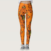 Leggings Souris Citrouille éffrayant (Devant)