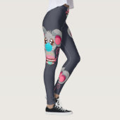 Leggings Souris de Kawaii au masque facial avec gâteau (Droite)