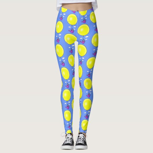 Leggings Souris mignonne dans la canette d'arrosage avec de (Devant)