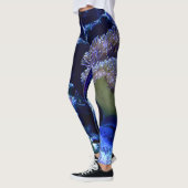Leggings Sous la mer dans les bleus et les violets (Gauche)