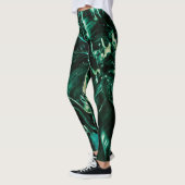 Leggings Sous la mer Turquoise de liquide éclaboussure (Gauche)