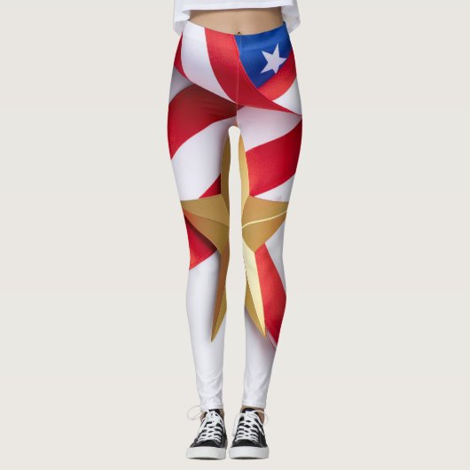 Leggings Sous les plis de la bannière (Devant)