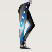 Leggings Soutenez les guêtres bleues (Droite)