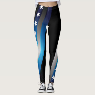 Leggings Soutenez les guêtres bleues
