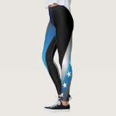 Leggings Soutenez les guêtres bleues (Gauche)
